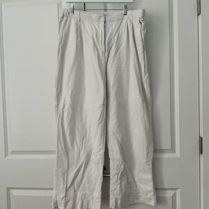 Abercrombie & Fitch Women's White Linen Pants